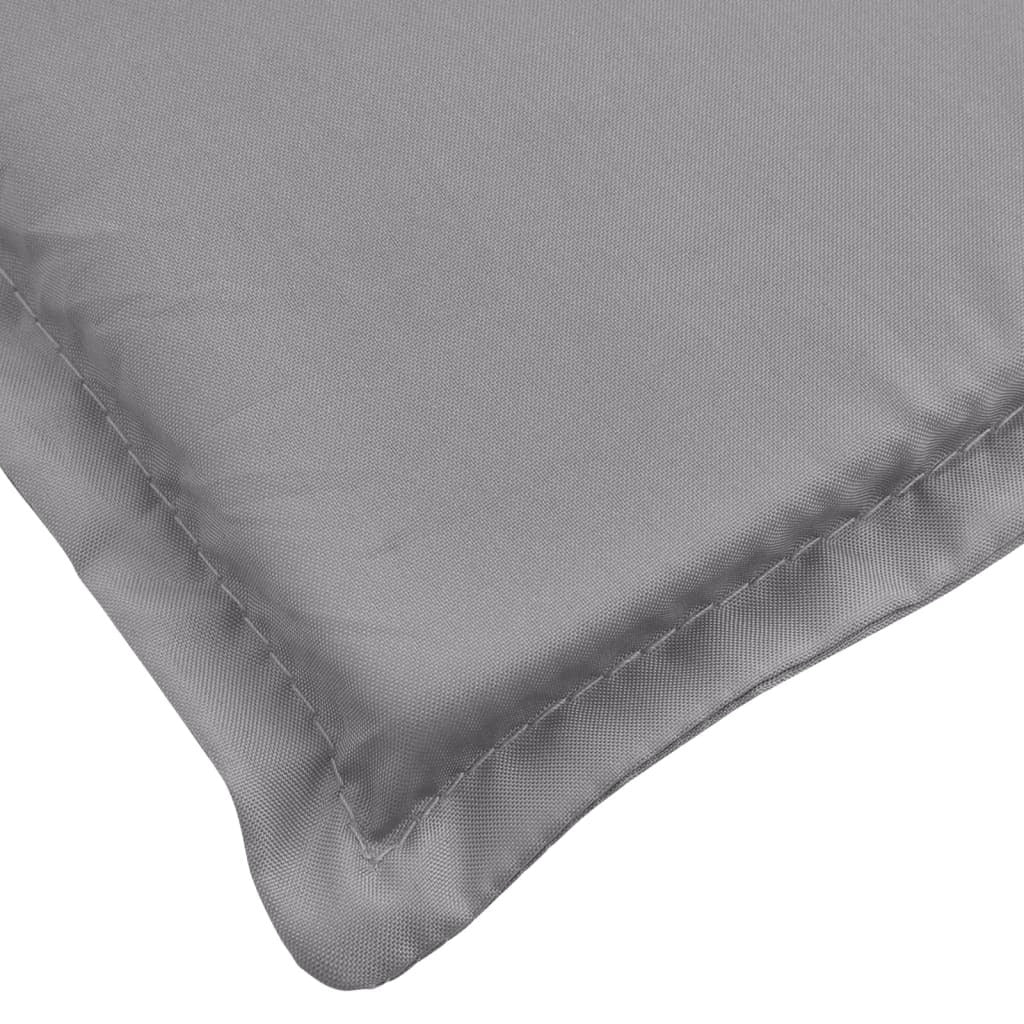 Sun Lounger Cushion Gray 73.2"x22.8"x1.6" Oxford Fabric