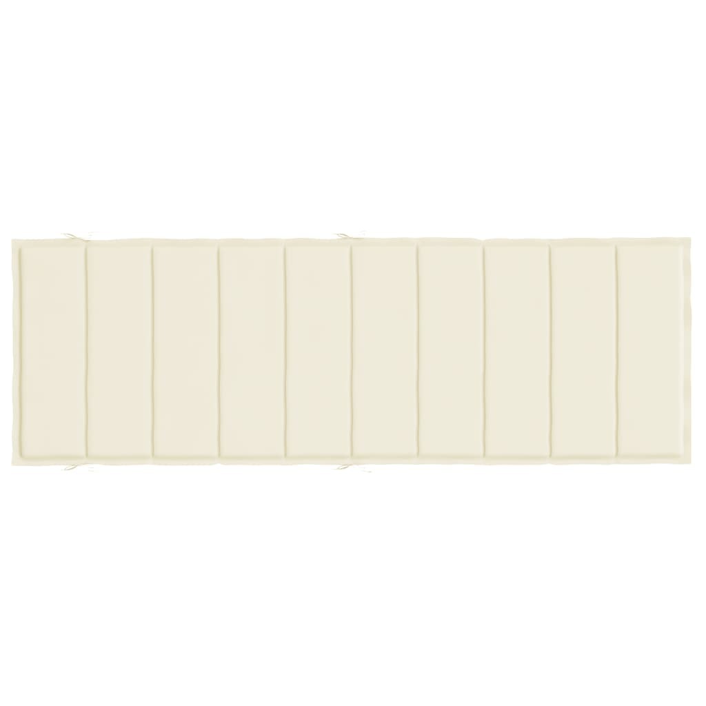 Sun Lounger Cushion Cream 73.2"x22.8"x1.6" Oxford Fabric