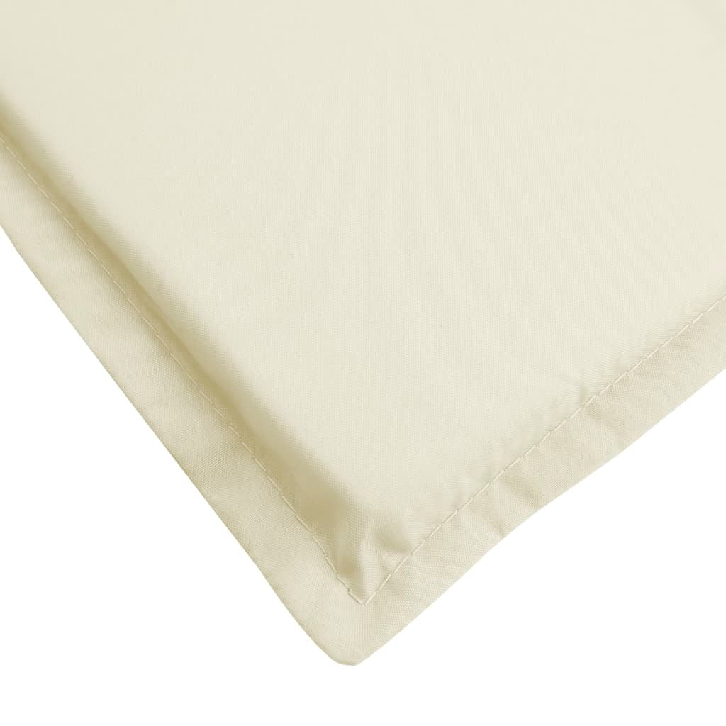 Sun Lounger Cushion Cream 73.2"x22.8"x1.6" Oxford Fabric