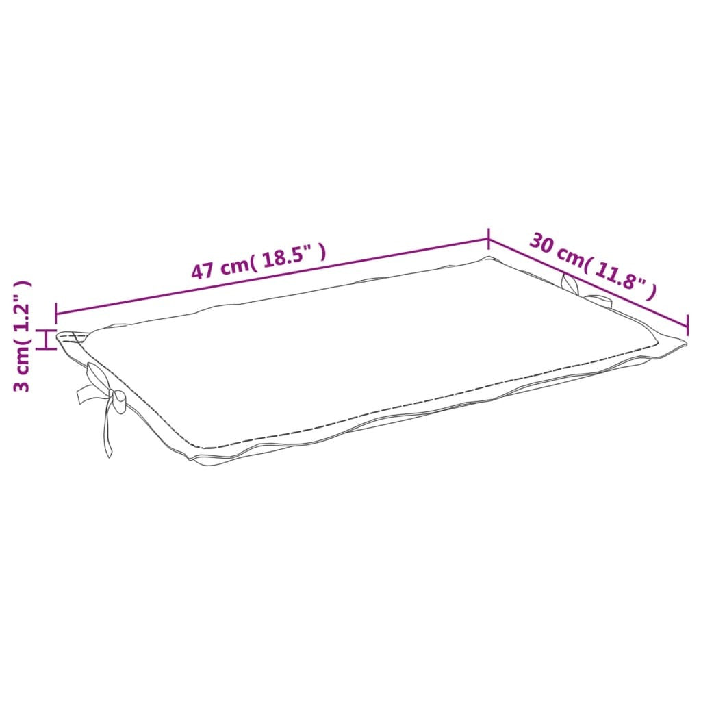 Sun Lounger Cushion Cream 73.2"x22.8"x1.6" Oxford Fabric