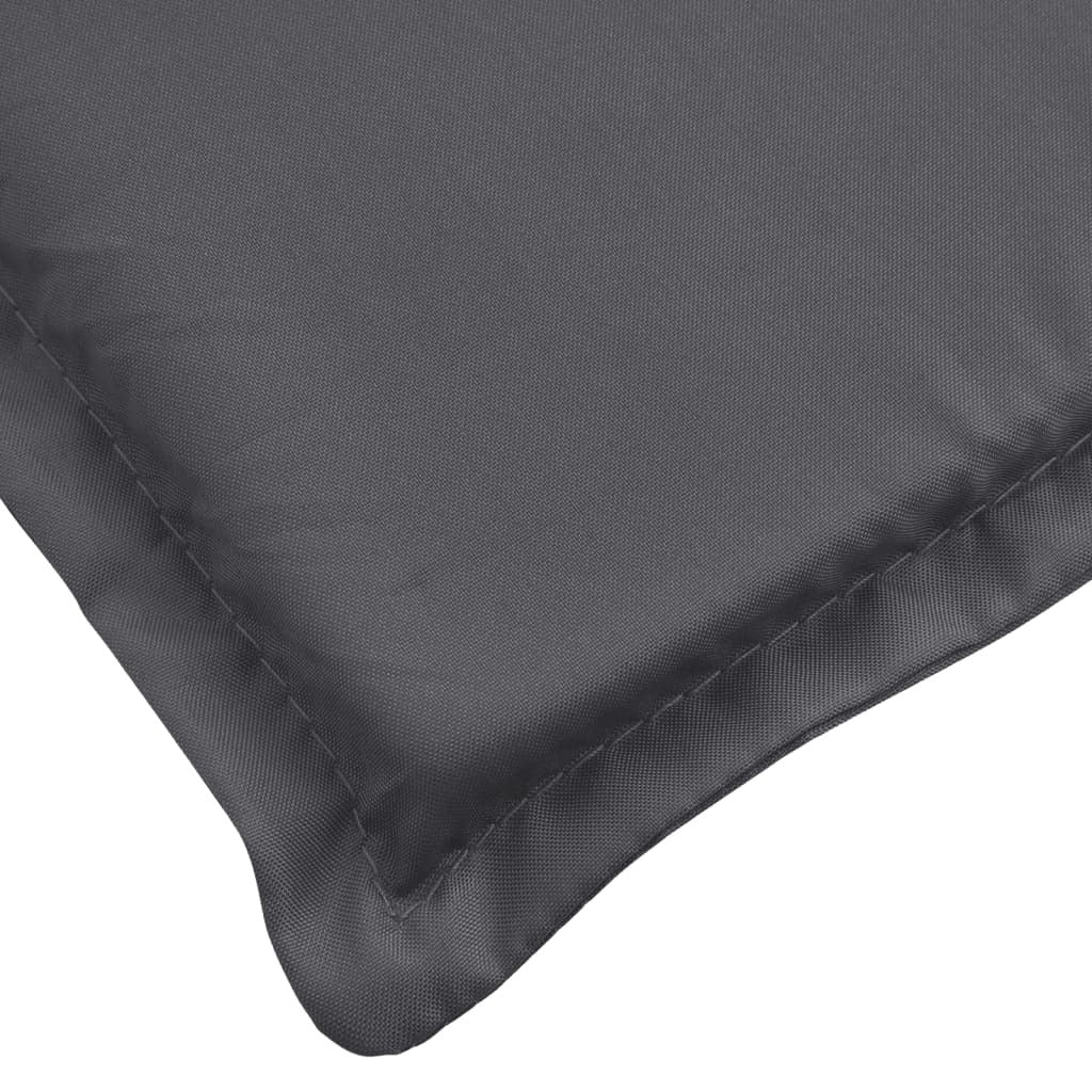 Sun Lounger Cushion Anthracite 78.7"x19.7"x1.2" Oxford Fabric