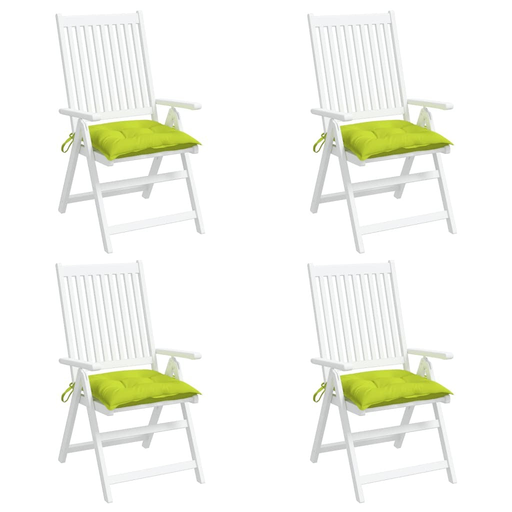 Chair Cushions 6 pcs Bright Green 15.7"x15.7"x2.8" Oxford Fabric
