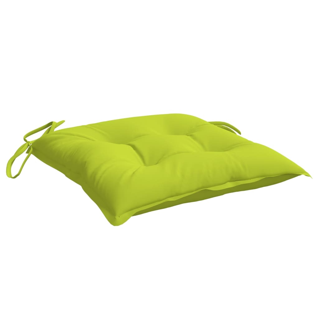 Chair Cushions 6 pcs Bright Green 15.7"x15.7"x2.8" Oxford Fabric