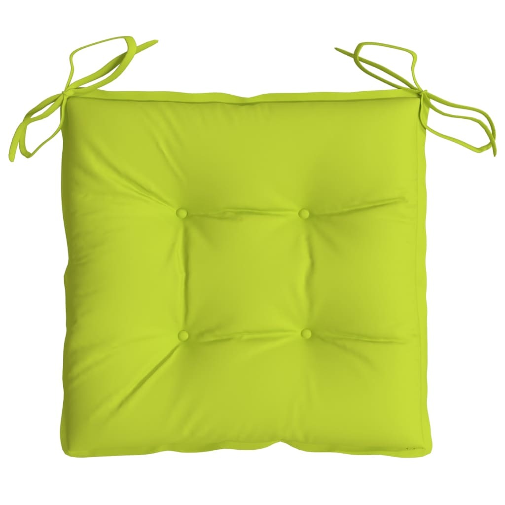 Chair Cushions 6 pcs Bright Green 15.7"x15.7"x2.8" Oxford Fabric