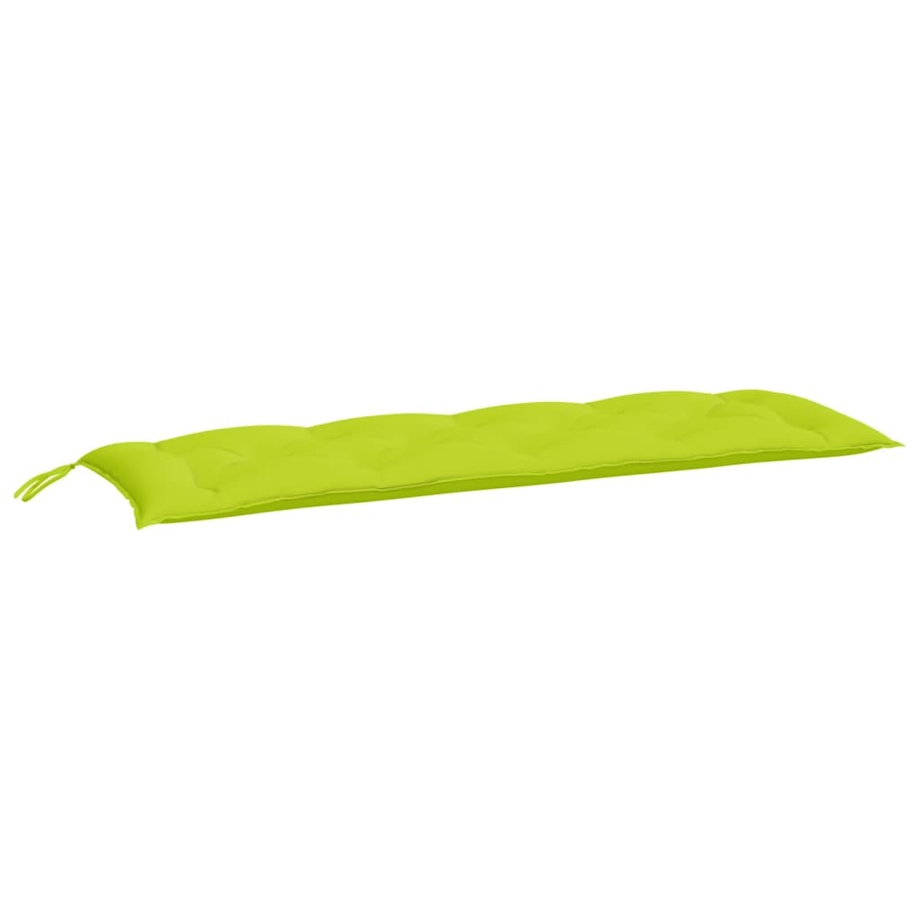 Garden Bench Cushion Bright Green 59.1"x(19.7"+19.7")x2.8" Oxford Fabric