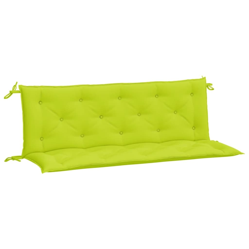 Garden Bench Cushion Bright Green 59.1"x(19.7"+19.7")x2.8" Oxford Fabric