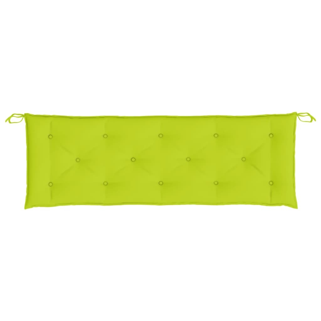 Garden Bench Cushion Bright Green 59.1"x(19.7"+19.7")x2.8" Oxford Fabric