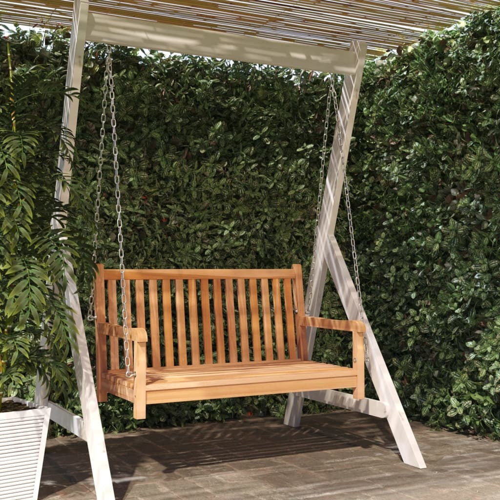Swing Bench Solid Teak Wood 44.9"x23.6"x25.2