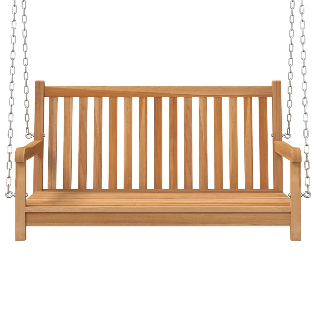 Swing Bench Solid Teak Wood 44.9"x23.6"x25.2