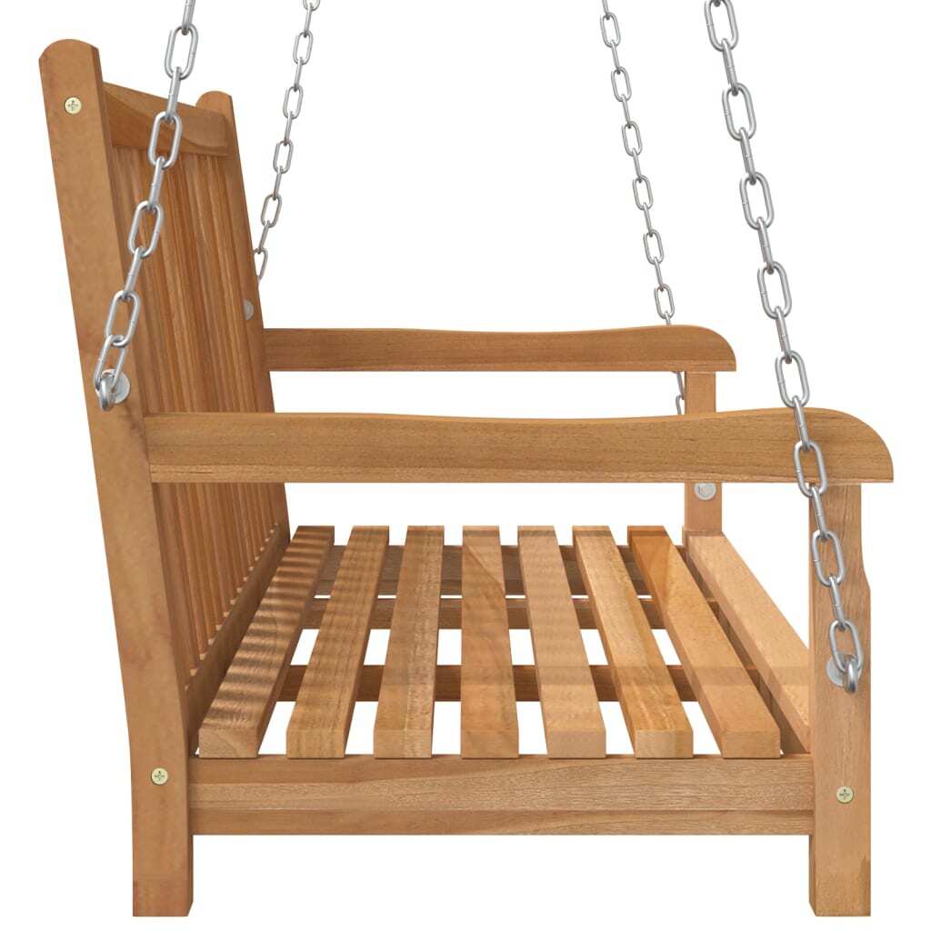 Swing Bench Solid Teak Wood 44.9"x23.6"x25.2