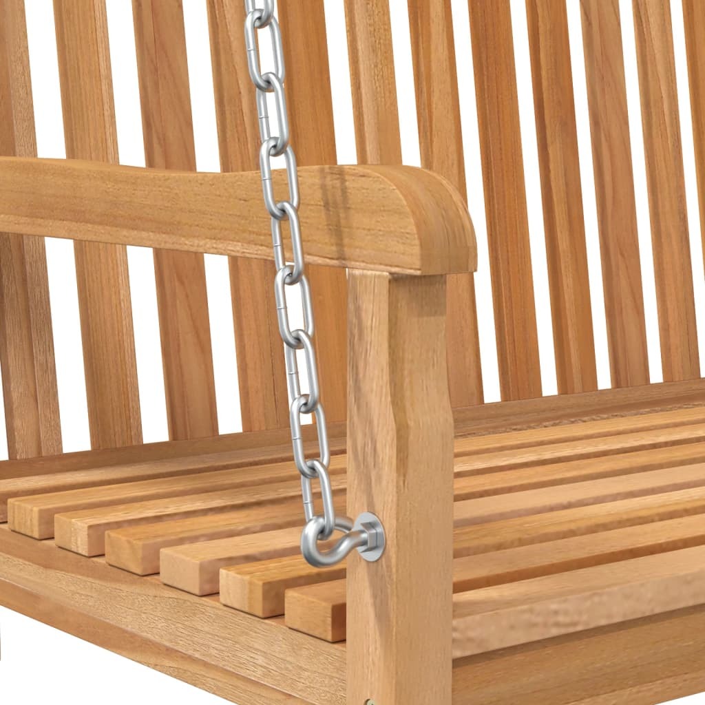 Swing Bench Solid Teak Wood 44.9"x23.6"x25.2