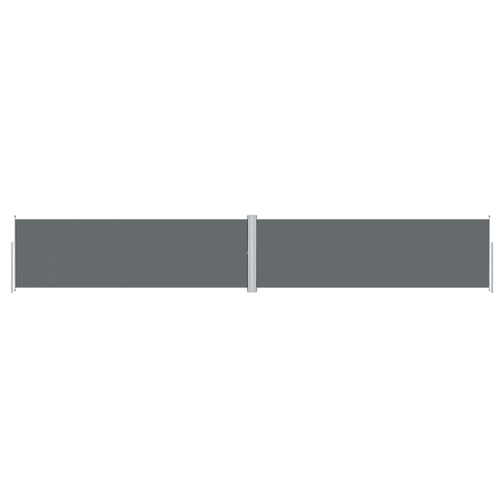 Retractable Side Awning Anthracite 63"x393.7