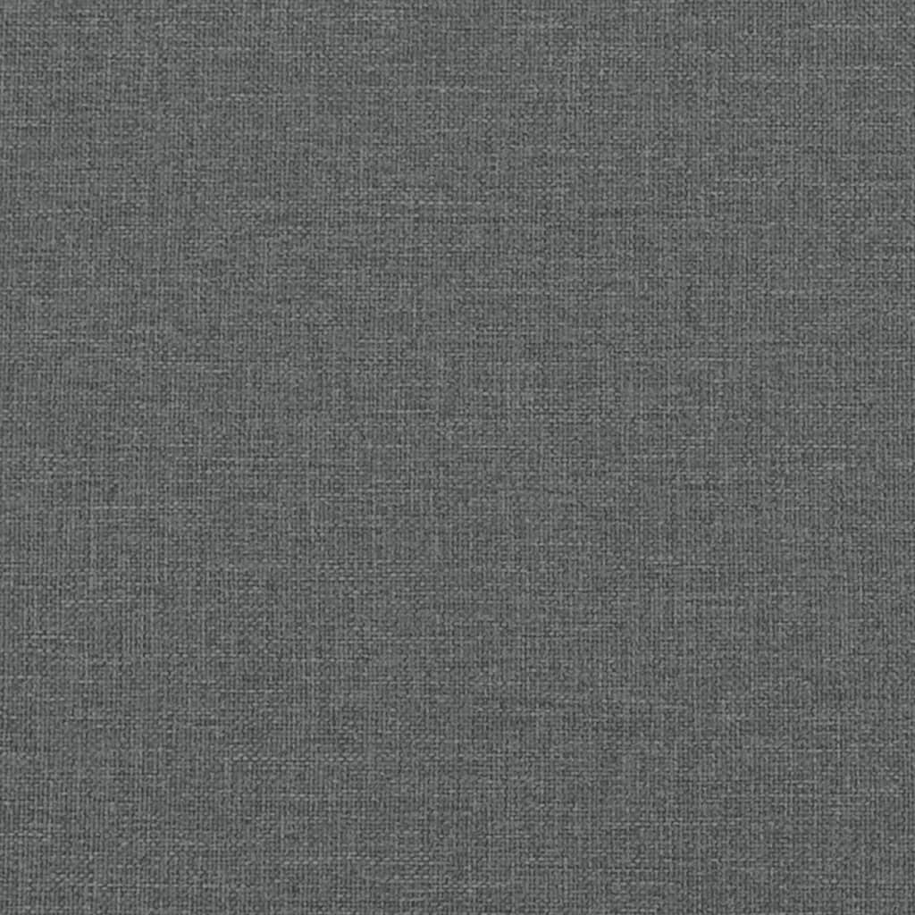 2 Piece Sofa Set with Cushions Dark Gray Fabric