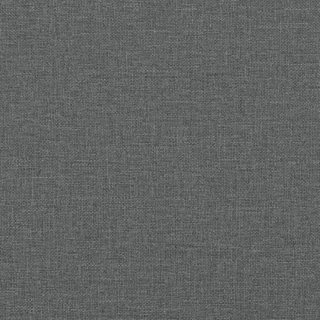 2 Piece Sofa Set with Cushions Dark Gray Fabric