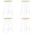 Bar Stools 4 pcs Solid Mango Wood