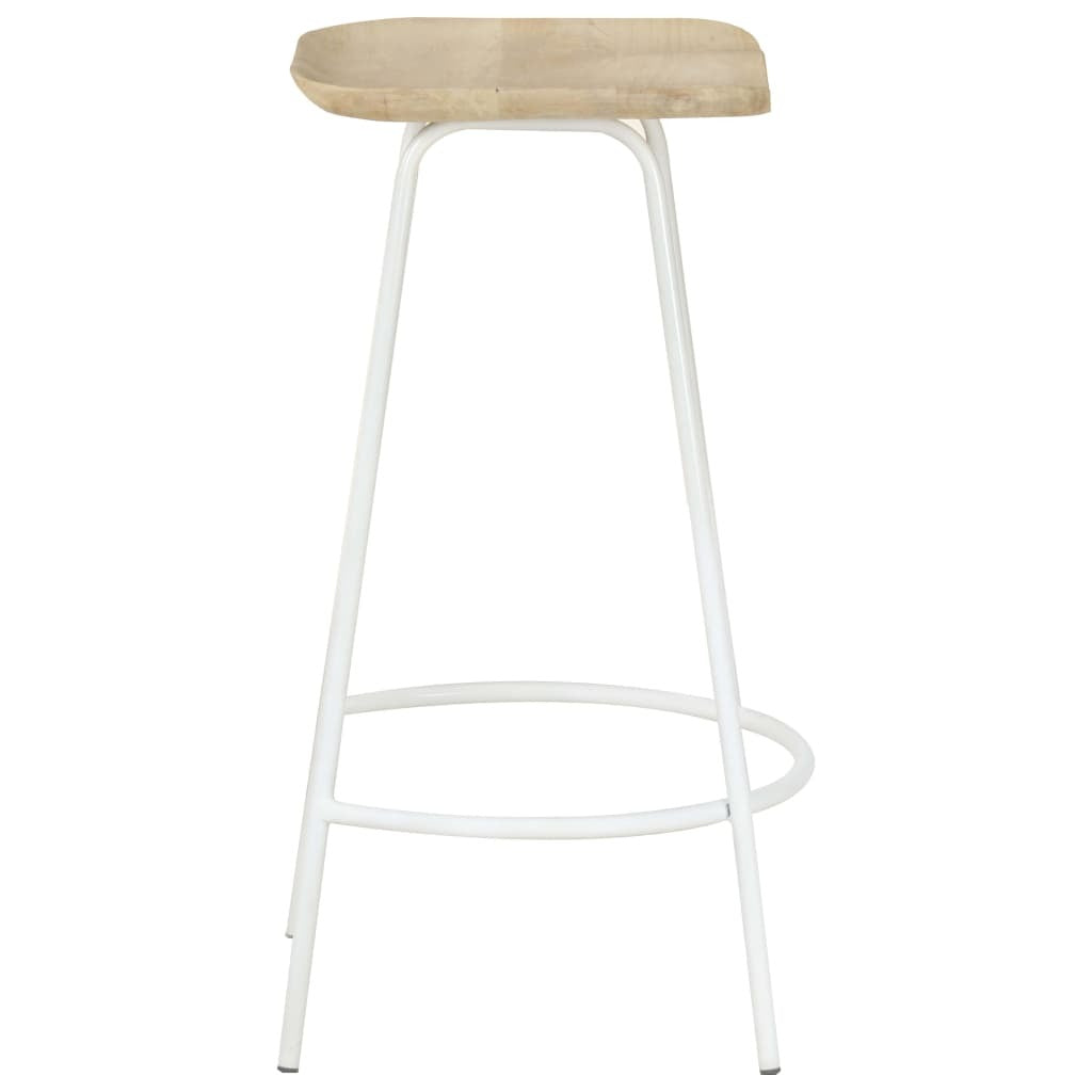 Bar Stools 4 pcs Solid Mango Wood