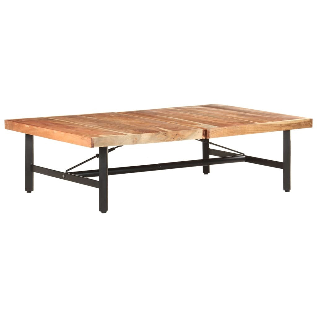 Coffee Table 55.9"x35.4"x16.5" Solid Acacia Wood