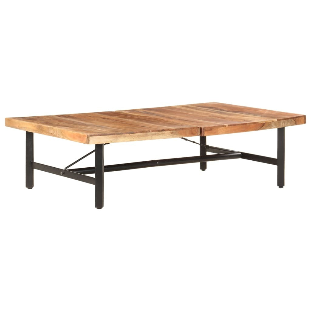 Coffee Table 55.9"x35.4"x16.5" Solid Acacia Wood