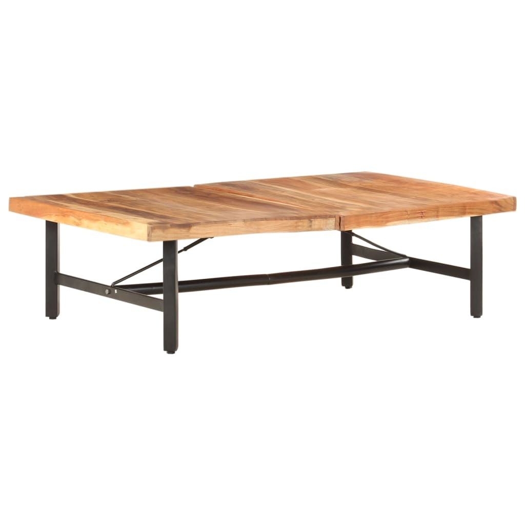 Coffee Table 55.9"x35.4"x16.5" Solid Acacia Wood