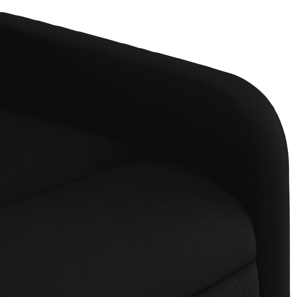 Stand up Massage Recliner Chair Black Fabric