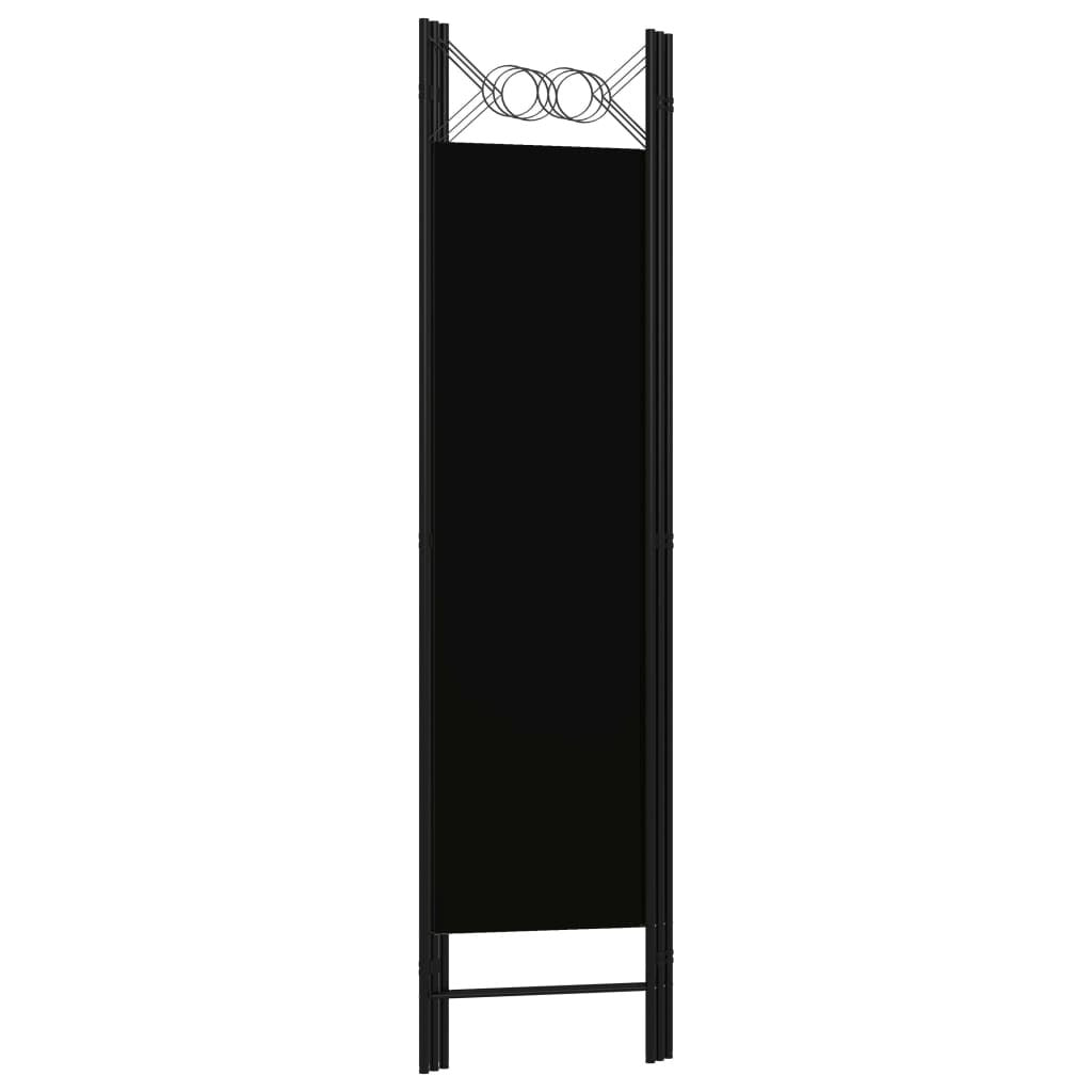 3-Panel Room Divider Black 47.2"x70.9