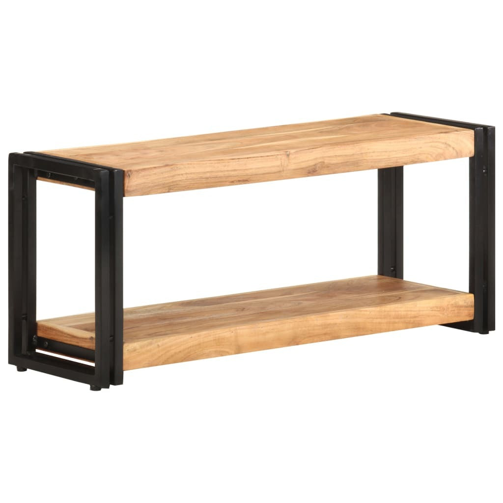 TV Stand 35.4"x11.8"x15.7" Solid Wood Acacia
