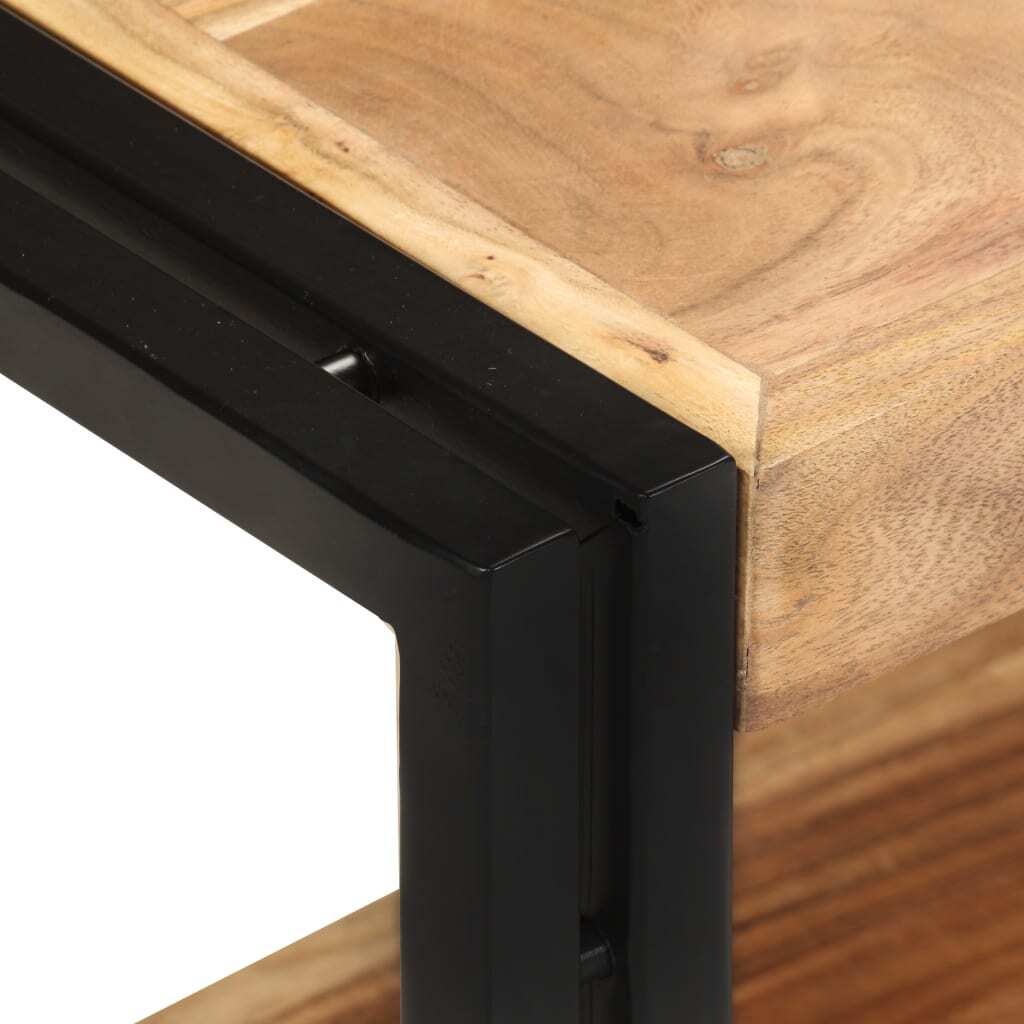 TV Stand 35.4"x11.8"x15.7" Solid Wood Acacia