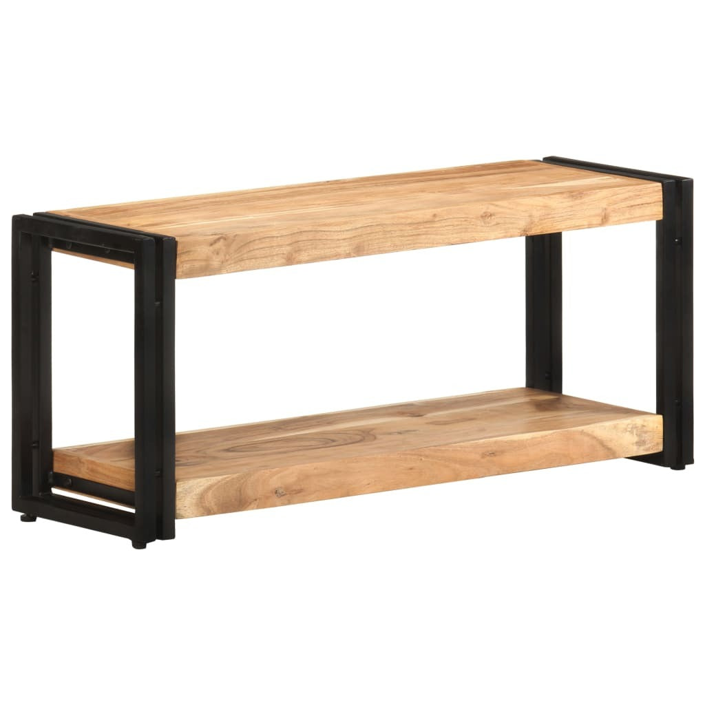 TV Stand 35.4"x11.8"x15.7" Solid Wood Acacia