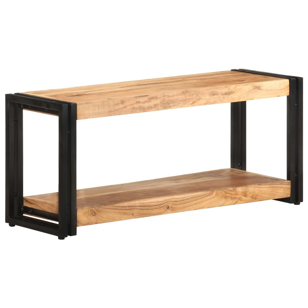 TV Stand 35.4"x11.8"x15.7" Solid Wood Acacia