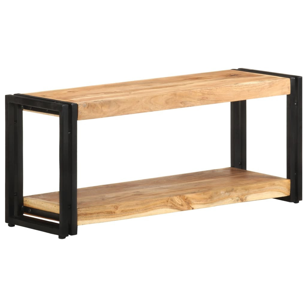 TV Stand 35.4"x11.8"x15.7" Solid Wood Acacia