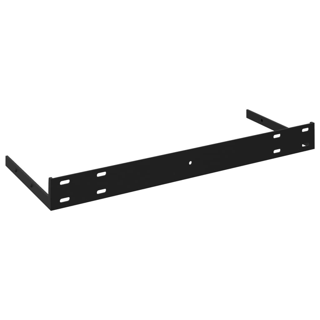 Floating Wall Shelf High Gloss Gray 23.6"x9.3"x1.5" MDF