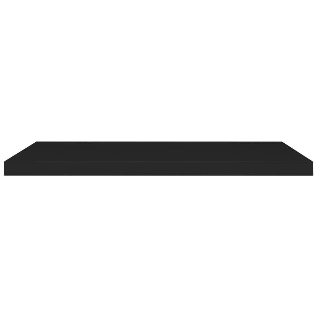 Floating Wall Shelf Black 35.4"x9.3"x1.5" MDF