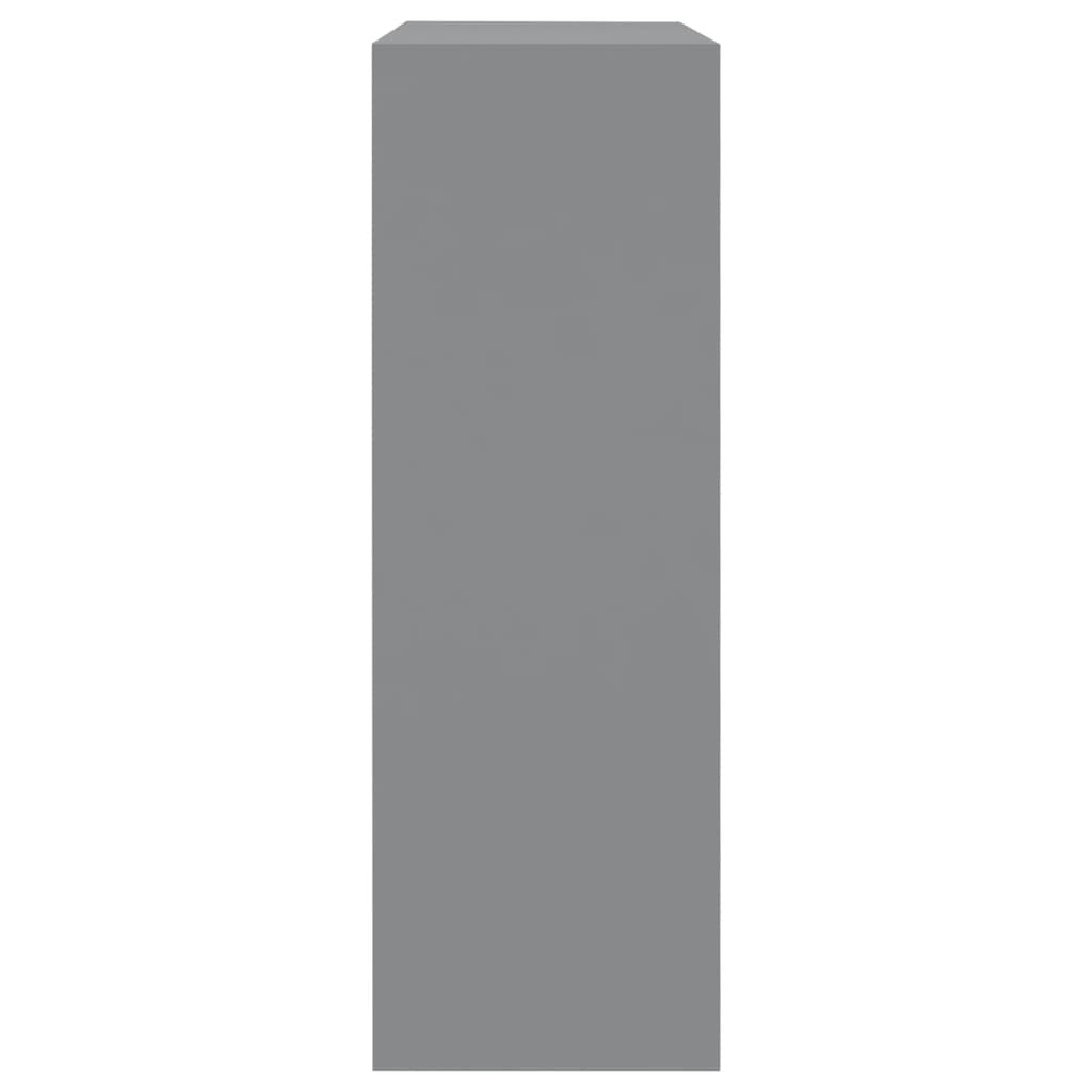 Wall Cube Shelves 3 pcs Gray MDF