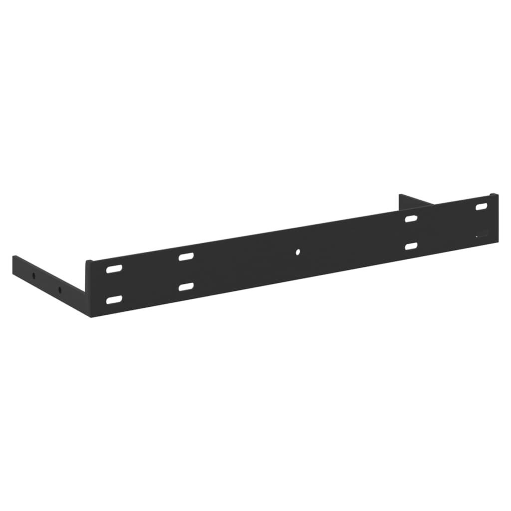 Floating Wall Shelves 2 pcs Oak and White 15.7"x9.1"x1.5" MDF