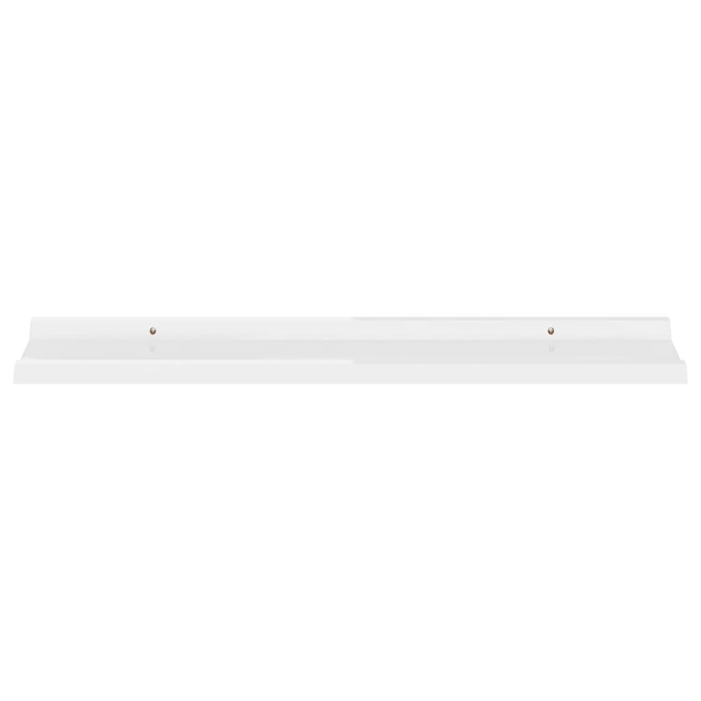 Wall Shelves 4 pcs High Gloss White 31.5"x3.5"x1.2