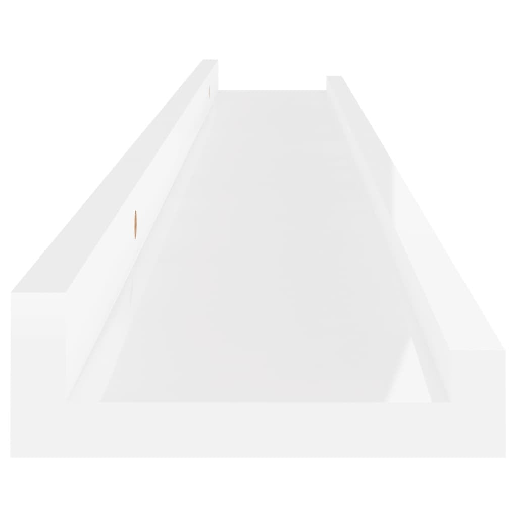 Wall Shelves 4 pcs High Gloss White 31.5"x3.5"x1.2