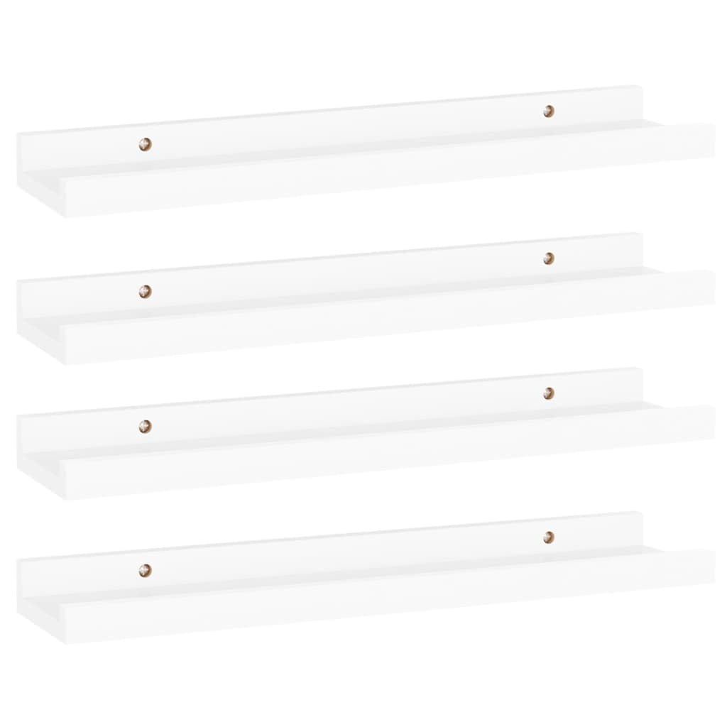 Wall Shelves 4 pcs White 15.7"x3.5"x1.2