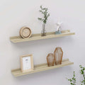 Wall Shelves 2 pcs Sonoma Oak 23.6x3.5x1.2