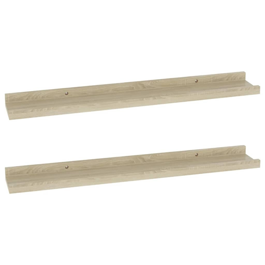 Wall Shelves 2 pcs Sonoma Oak 23.6x3.5x1.2