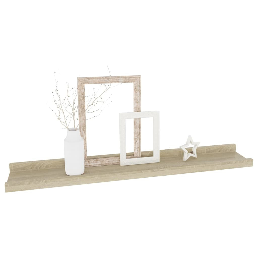 Wall Shelves 2 pcs Sonoma Oak 23.6x3.5x1.2