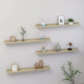 Wall Shelves 4 pcs Sonoma Oak 31.5"x3.5"x1.2