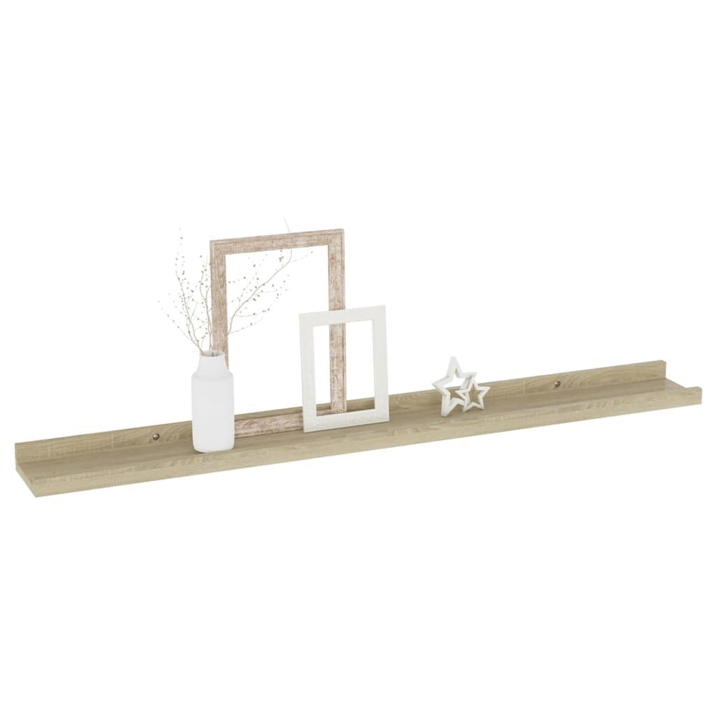 Wall Shelves 4 pcs Sonoma Oak 31.5"x3.5"x1.2