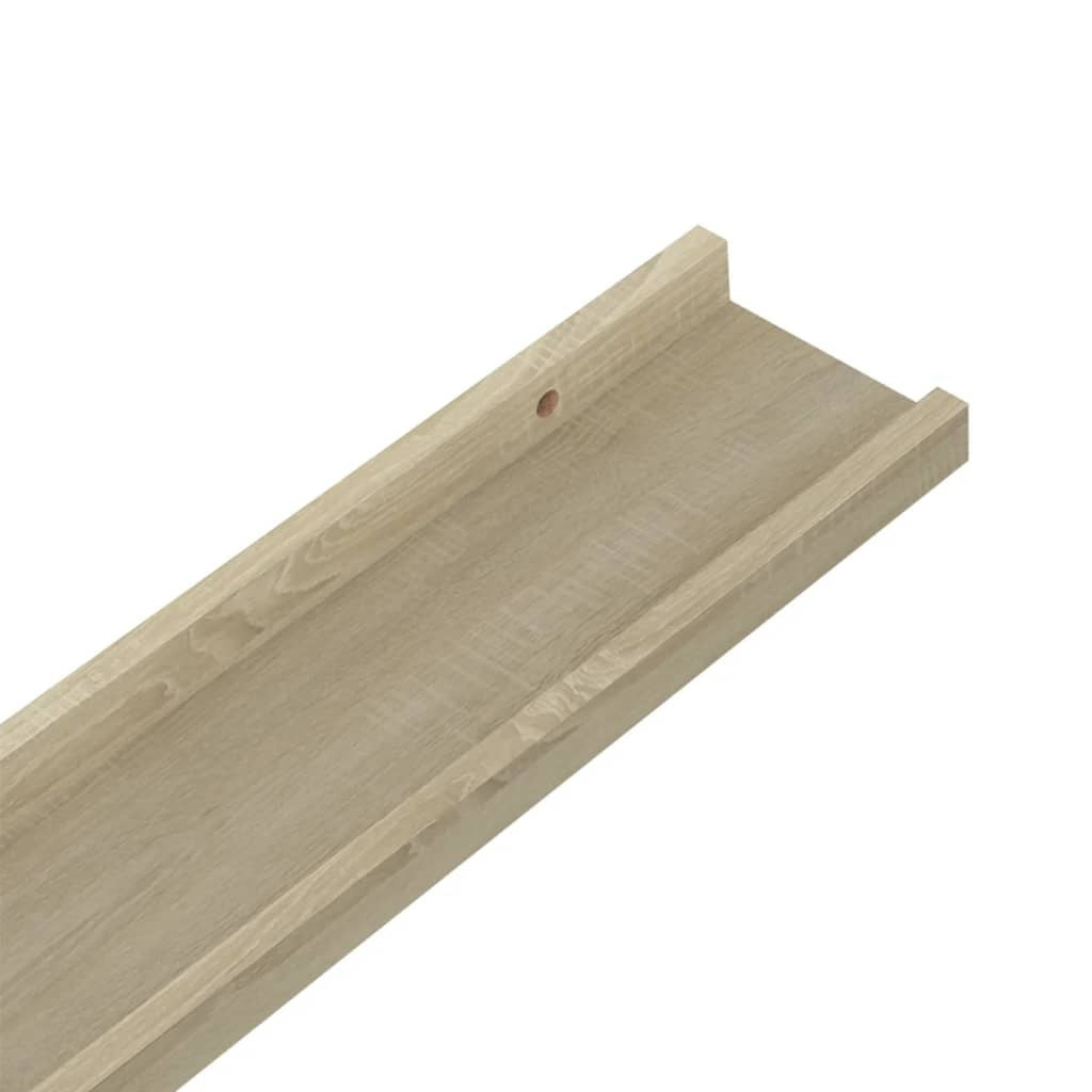 Wall Shelves 4 pcs Sonoma Oak 31.5"x3.5"x1.2