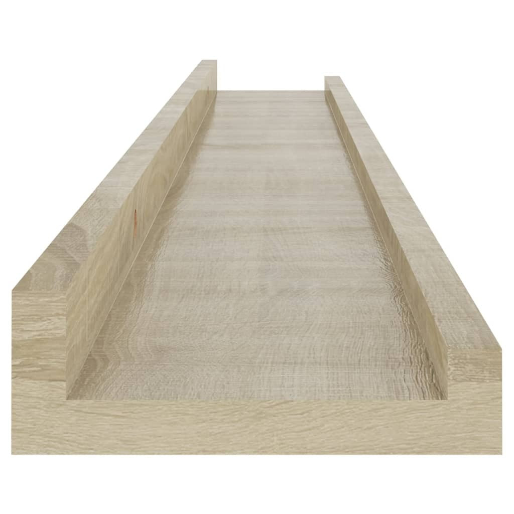Wall Shelves 4 pcs Sonoma Oak 31.5"x3.5"x1.2