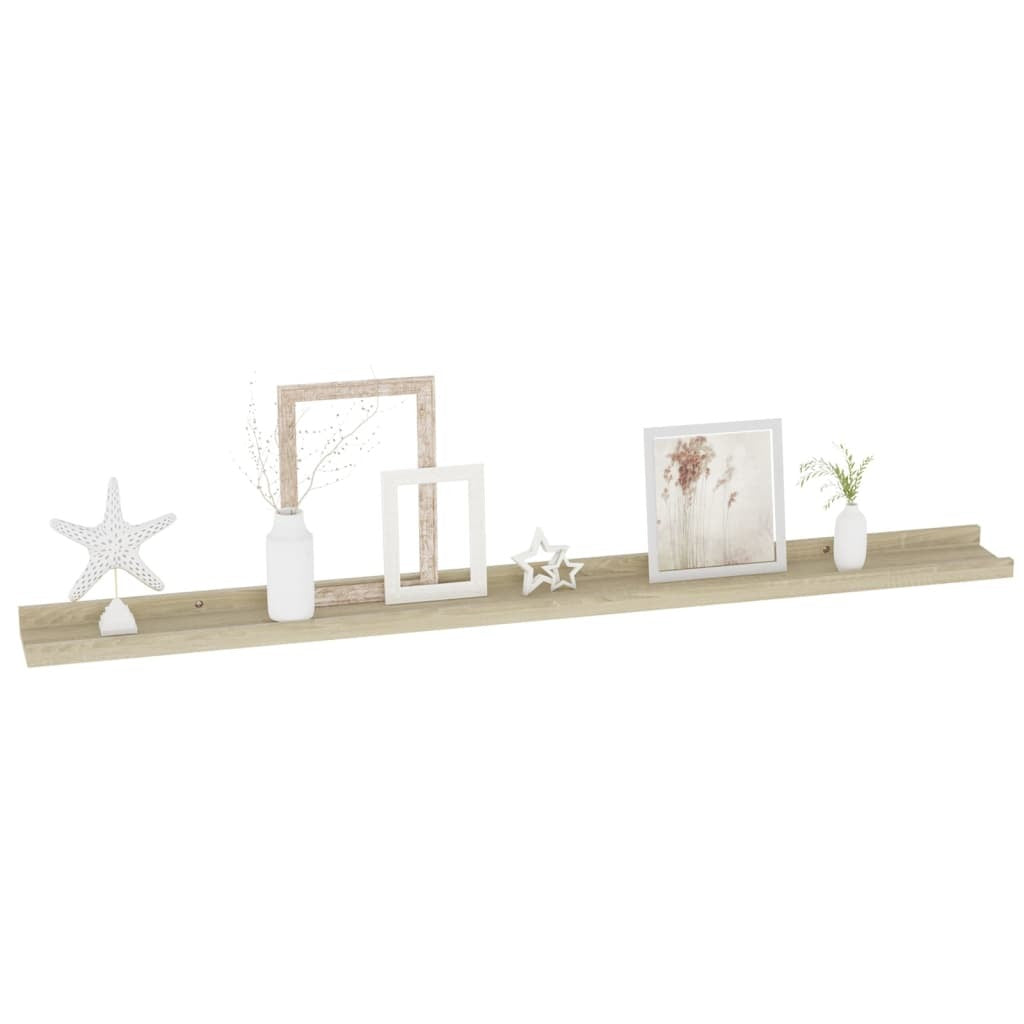 Wall Shelves 4 pcs Sonoma Oak 39.4"x3.5"x1.2