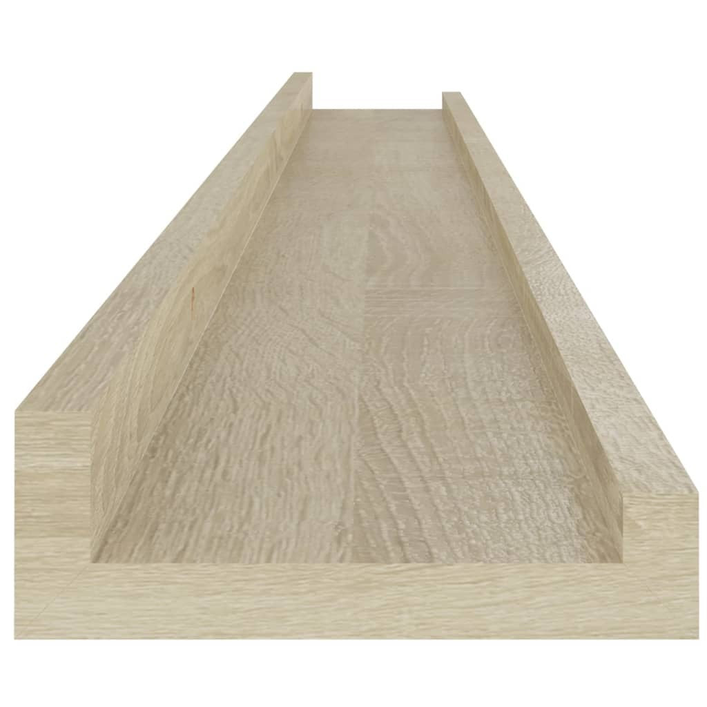 Wall Shelves 4 pcs Sonoma Oak 39.4"x3.5"x1.2