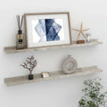 Wall Shelves 2 pcs Concrete Gray 31.5"x3.5"x1.2
