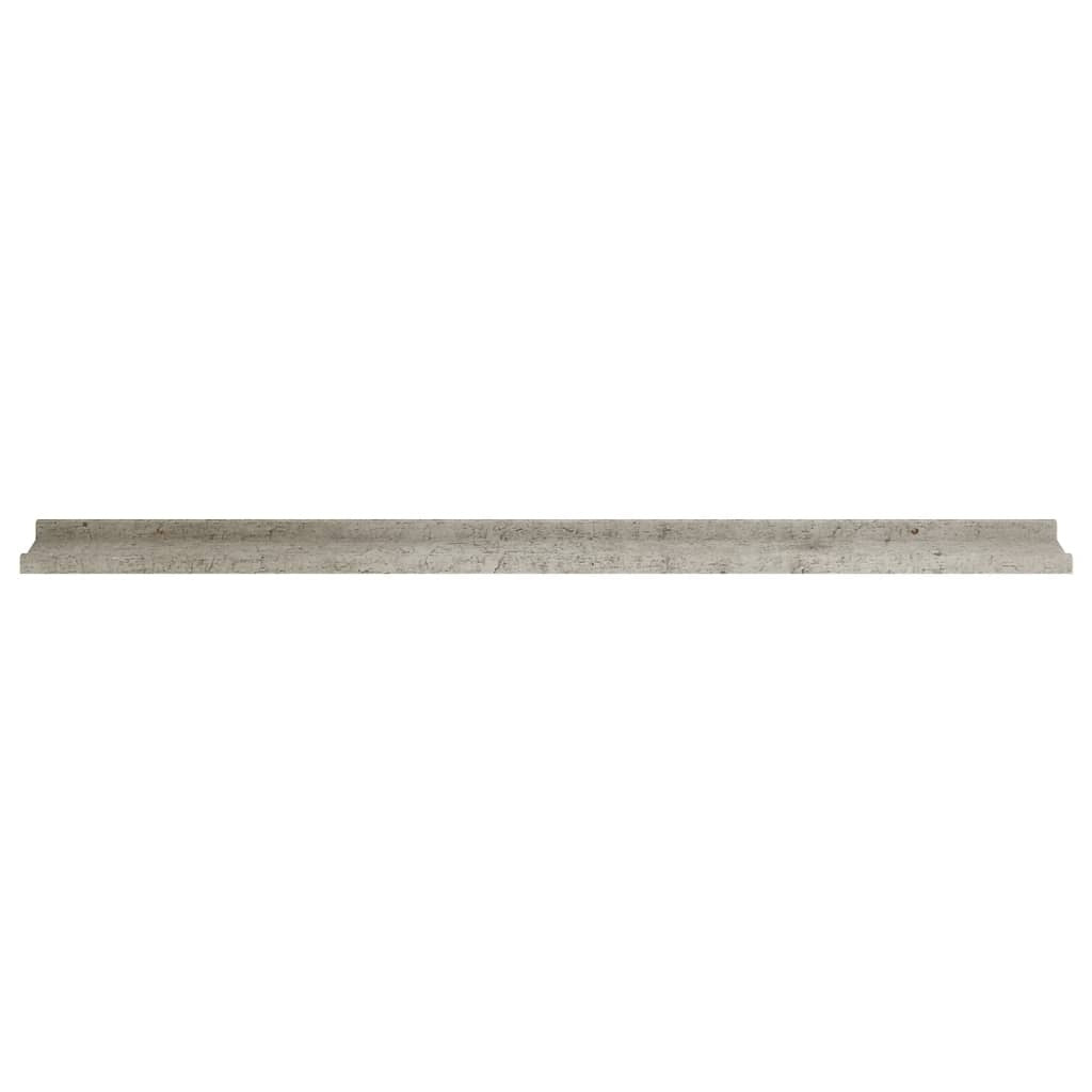 Wall Shelves 4 pcs Concrete Gray 45.3"x3.5"x1.2