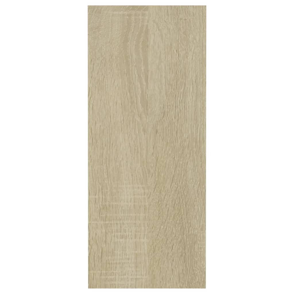 Wall Cube Shelves 3 pcs White and Sonoma Oak