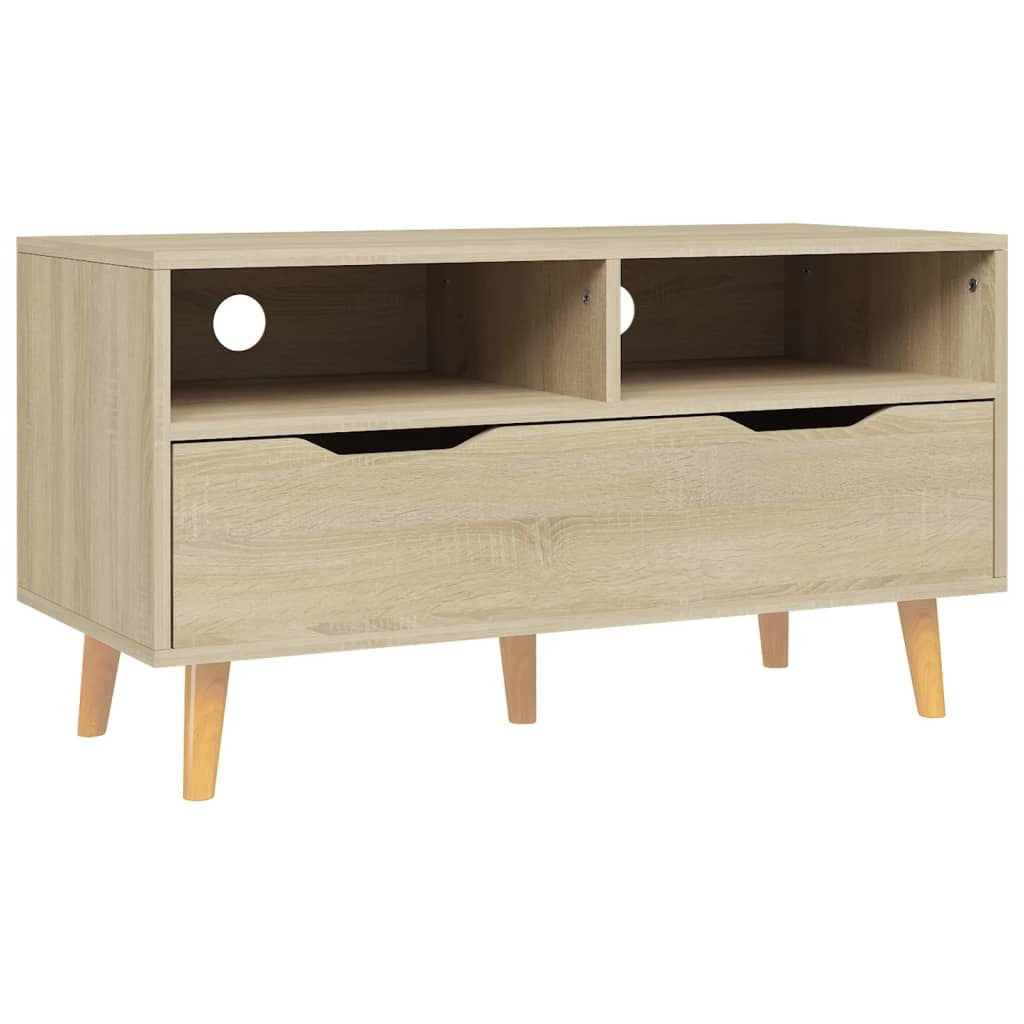 TV Stand Sonoma Oak 35.4"x15.7"x19.1" Engineered Wood